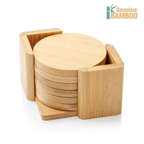 Yorkshire Bamboo VividPrint™ Coaster Set - Round