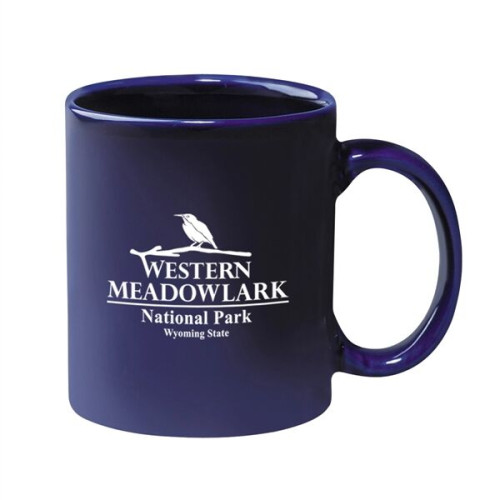 11 Oz. Colored Stoneware Mug With C-Handle