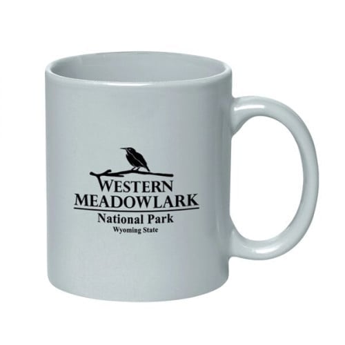 11 Oz. Colored Stoneware Mug With C-Handle