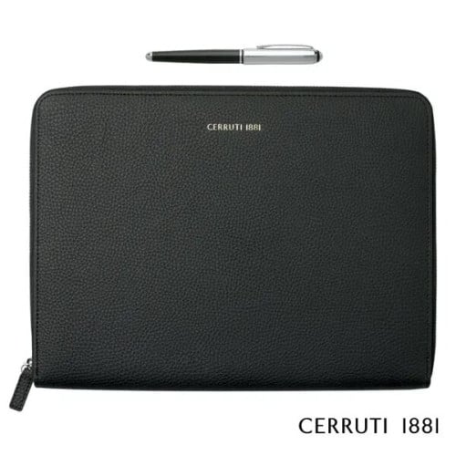Cerruti 1881® Miles Fountain Pen & Hamilton A4 Folder Set