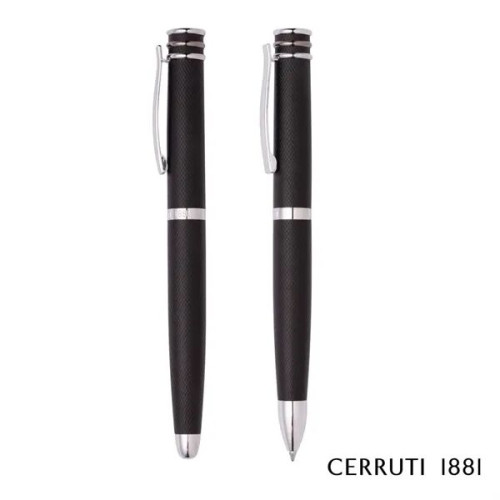 Cerruti 1881® Austin Diamond Ballpoint & Fountain Pen Set