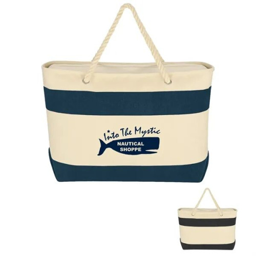 Large Cruising Tote Bag With Rope Handles