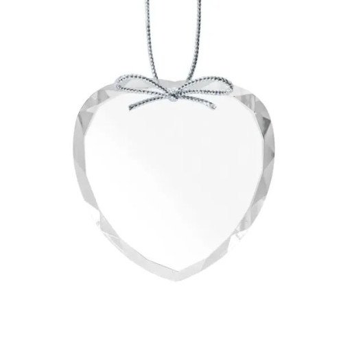 Optical Ornament - Heart Imprinted