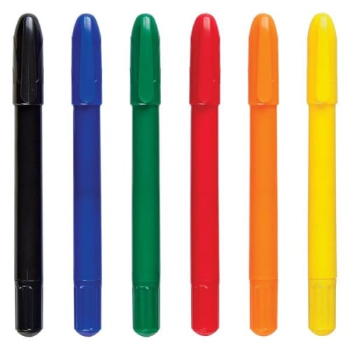 6-Piece Retractable Crayons In Case