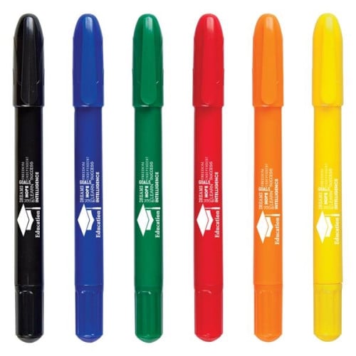6-Piece Retractable Crayons In Case