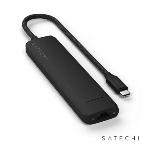 SATECHI® 7-in-1 USB-C Slim Multiport Adapter w/Ethernet