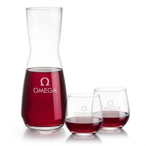Mason Carafe & Garland Stemless Wine