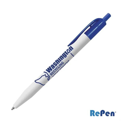 RePen® White Clicker rPET Pen