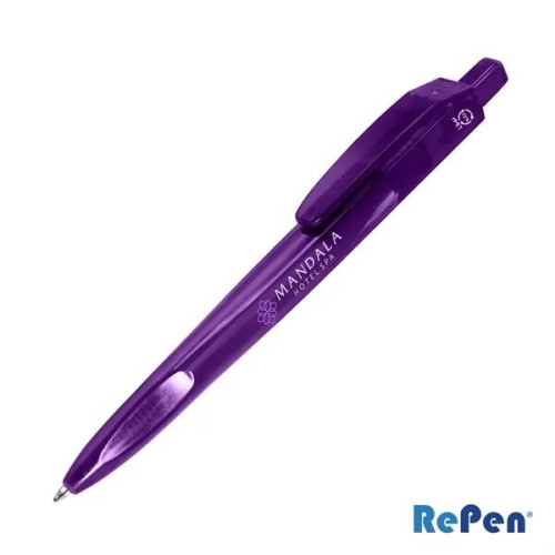 RePen® Squared Translucent Clicker rPET Pen