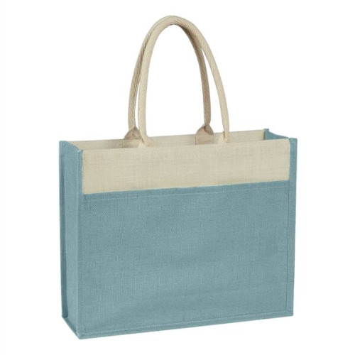 Jute Tote Bag With Front Pocket