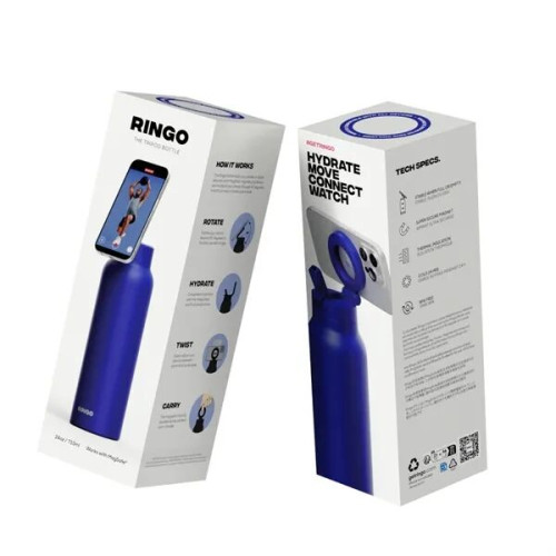 RINGO Pro Water Bottle with Magnetic Booster Ring - 24 Oz.