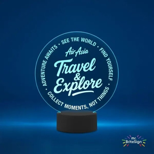 mr.BriteSign LED Acrylic Sign - Round