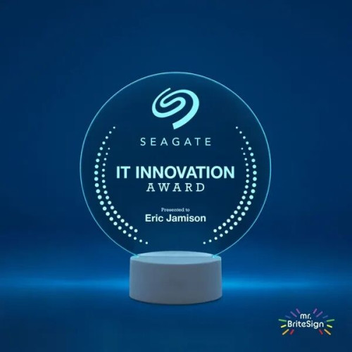 mr.BriteSign LED Acrylic Sign - Round