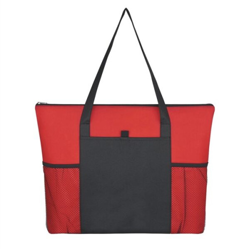 Non-Woven Voyager Zippered Tote Bag