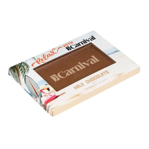Rectangle Etched Milk Chocolate Bar- Window Box