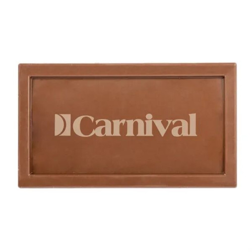 Rectangle Etched Milk Chocolate Bar- Window Box