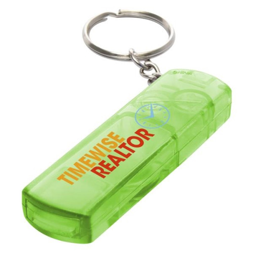 WHISTLE, LIGHT AND COMPASS KEY CHAIN