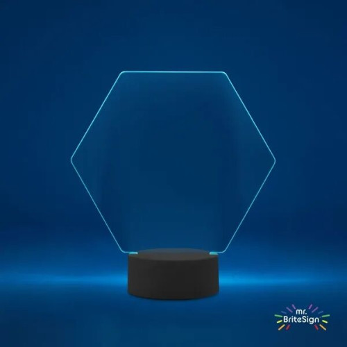 mr.BriteSign LED Acrylic Sign - Hexagon