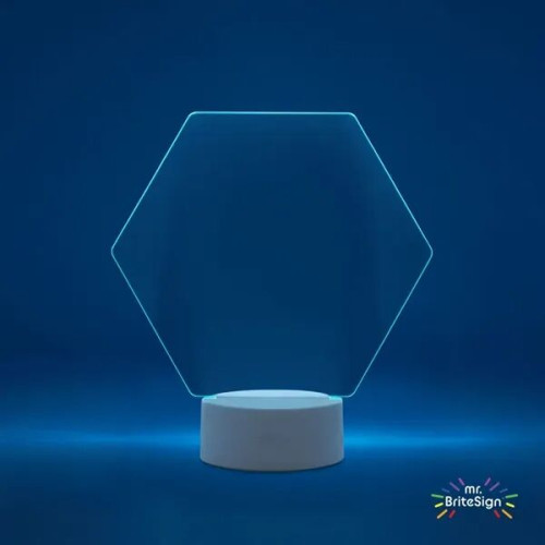 mr.BriteSign LED Acrylic Sign - Hexagon