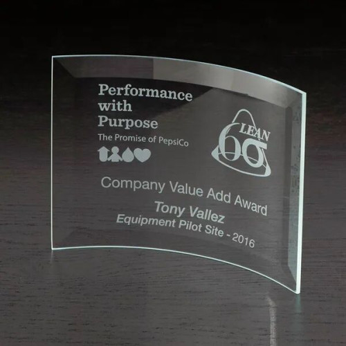 Crescent Medium Glass Award