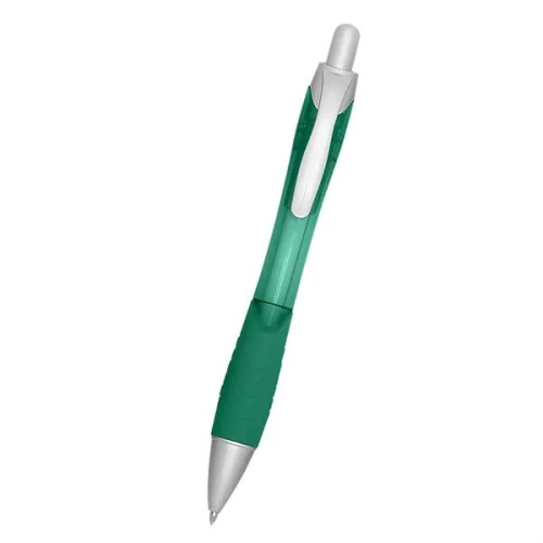 Rio Ballpoint Pen With Contoured Rubber Grip