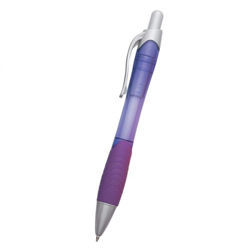 Rio Ballpoint Pen With Contoured Rubber Grip