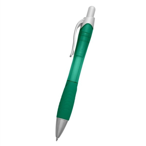 Rio Ballpoint Pen With Contoured Rubber Grip