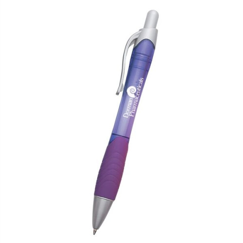 Rio Ballpoint Pen With Contoured Rubber Grip