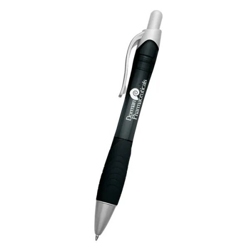 Rio Ballpoint Pen With Contoured Rubber Grip