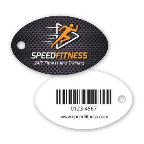 Plastic Oval Keytag
