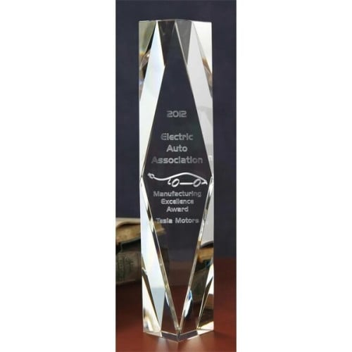 Large Chairmans 3D Crystal Award