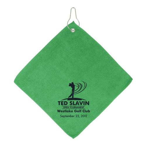 Microfiber Golf Towel W/Hook