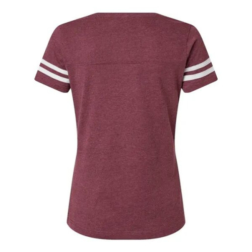 LAT Women's Football V-Neck Fine Jersey Tee