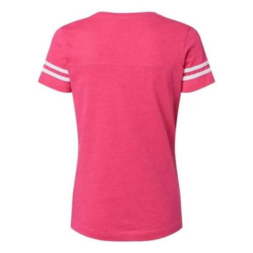 LAT Women's Football V-Neck Fine Jersey Tee