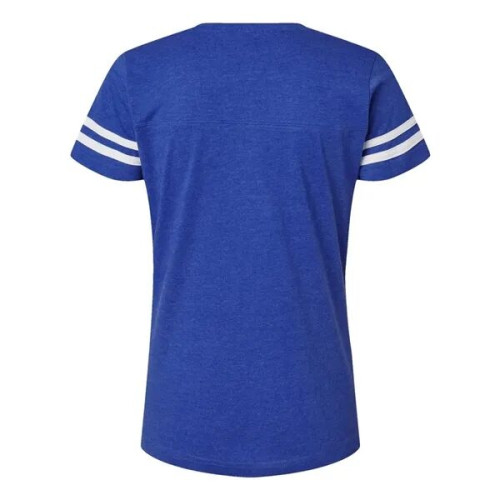 LAT Women's Football V-Neck Fine Jersey Tee