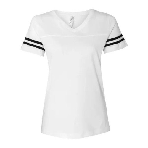 LAT Women's Football V-Neck Fine Jersey Tee