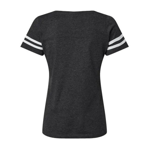 LAT Women's Football V-Neck Fine Jersey Tee
