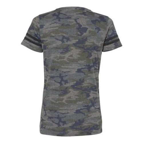 LAT Women's Football V-Neck Fine Jersey Tee
