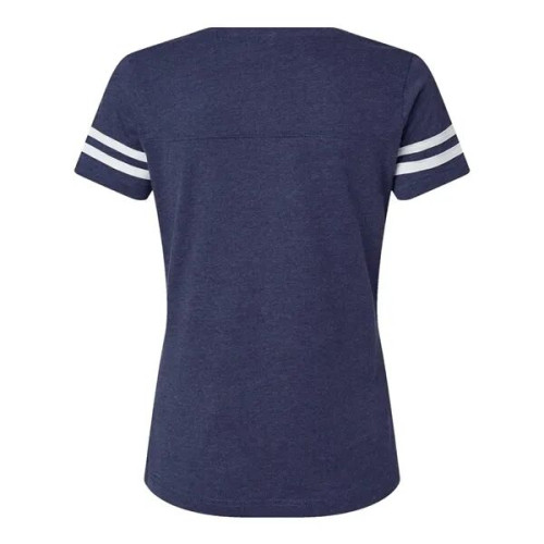 LAT Women's Football V-Neck Fine Jersey Tee