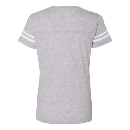 LAT Women's Football V-Neck Fine Jersey Tee