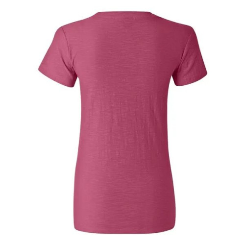 J. America Women's V-Neck Slub T-Shirt