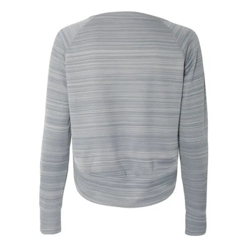 J. America Women's Odyssey Striped Performance Fleece Hi-...