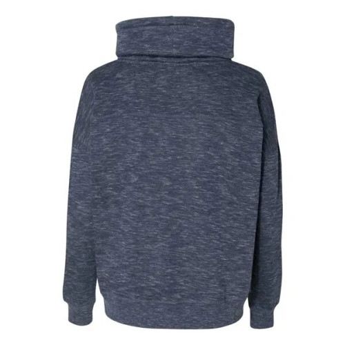 J. America Women's Melange Fleece Cowl Neck Sweatshirt