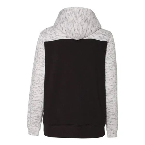 J. America Men's Melange Fleece Colorblocked Hooded Sweat...