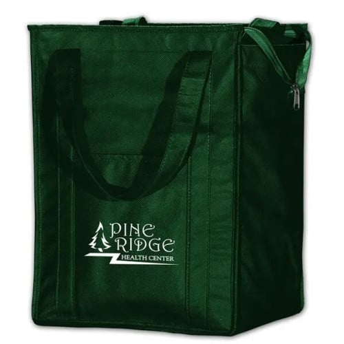 Insulated Polytex Tote W/Zipper