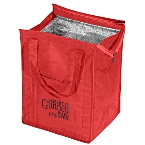 Insulated Polytex Tote W/Zipper