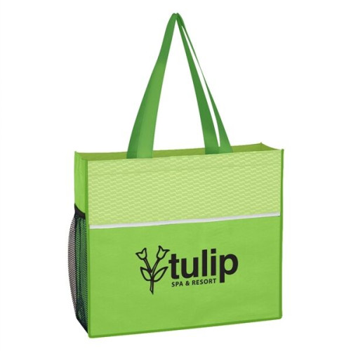 Non-Woven Wave Design Tote Bag