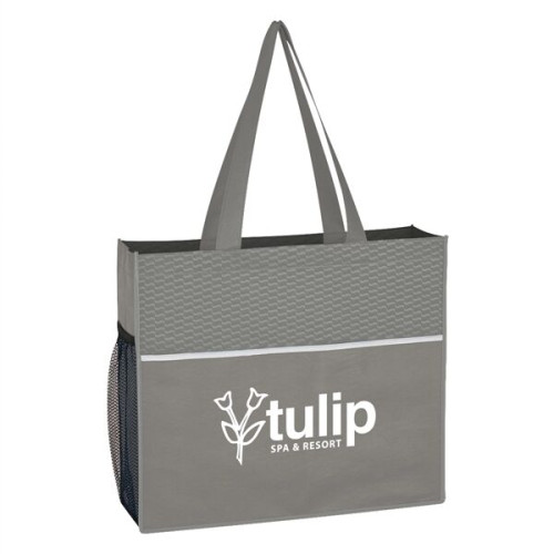 Non-Woven Wave Design Tote Bag