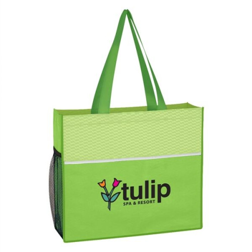 Non-Woven Wave Design Tote Bag