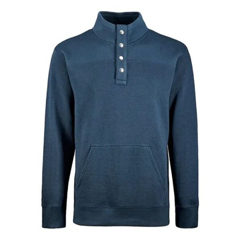 J. America Men's Ripple Fleece Snap Sweatshirt